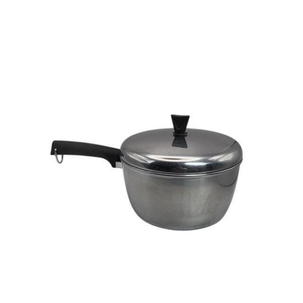 Vintage West Bend Futura  Stainless Steel Saucepan with Lid Made in USA